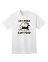 Elevate Your Casual Style: Eat More Fast Food - Deer Adult T-Shirt Collection-Mens T-shirts-TooLoud-White-Small-Davson Sales