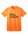 Elevate Your Easter Style with the Cross Adult T-Shirt by TooLoud-Mens T-shirts-TooLoud-Neon-Orange-Small-Davson Sales