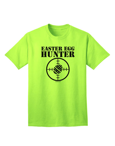 Elevate Your Easter Style with the Easter Egg Hunter Black and White Adult T-Shirt from TooLoud-Mens T-shirts-TooLoud-Neon-Green-Small-Davson Sales