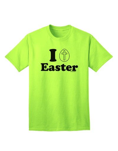Elevate Your Easter Style with the Exquisite I Egg Cross Adult T-Shirt by TooLoud-Mens T-shirts-TooLoud-Neon-Green-Small-Davson Sales