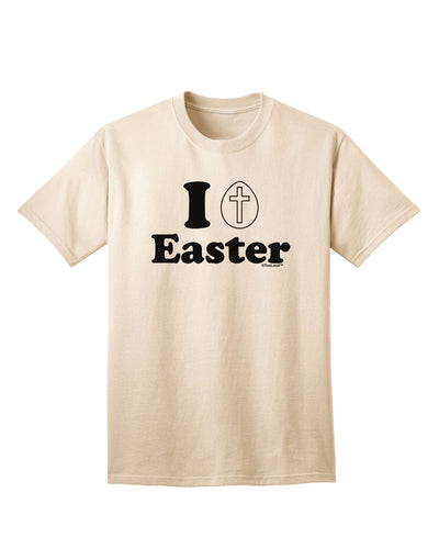 Elevate Your Easter Style with the Exquisite I Egg Cross Adult T-Shirt by TooLoud-Mens T-shirts-TooLoud-Natural-Small-Davson Sales