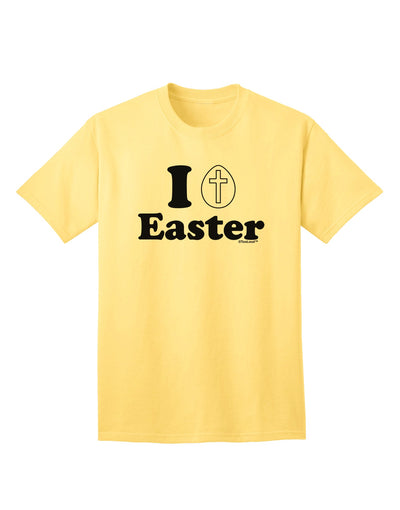 Elevate Your Easter Style with the Exquisite I Egg Cross Adult T-Shirt by TooLoud-Mens T-shirts-TooLoud-Yellow-Small-Davson Sales