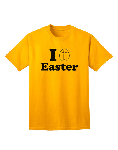 Elevate Your Easter Style with the Exquisite I Egg Cross Adult T-Shirt by TooLoud-Mens T-shirts-TooLoud-Gold-Small-Davson Sales