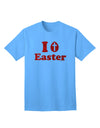 Elevate Your Easter Style with the I Egg Cross Easter Red Glitter Adult T-Shirt by TooLoud-Mens T-shirts-TooLoud-Aquatic-Blue-Small-Davson Sales