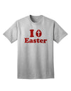 Elevate Your Easter Style with the I Egg Cross Easter Red Glitter Adult T-Shirt by TooLoud-Mens T-shirts-TooLoud-AshGray-Small-Davson Sales