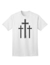 Elevate Your Easter Style with the Three Cross Design Adult T-Shirt by TooLoud-Mens T-shirts-TooLoud-White-Small-Davson Sales