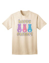 Elevate Your Easter Style with the Three Easter Bunnies - Hoppy Easter Adult T-Shirt from TooLoud-Mens T-shirts-TooLoud-Natural-Small-Davson Sales