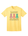 Elevate Your Easter Style with the Three Easter Bunnies - Hoppy Easter Adult T-Shirt from TooLoud-Mens T-shirts-TooLoud-Yellow-Small-Davson Sales