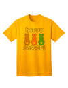 Elevate Your Easter Style with the Three Easter Bunnies - Hoppy Easter Adult T-Shirt from TooLoud-Mens T-shirts-TooLoud-Gold-Small-Davson Sales