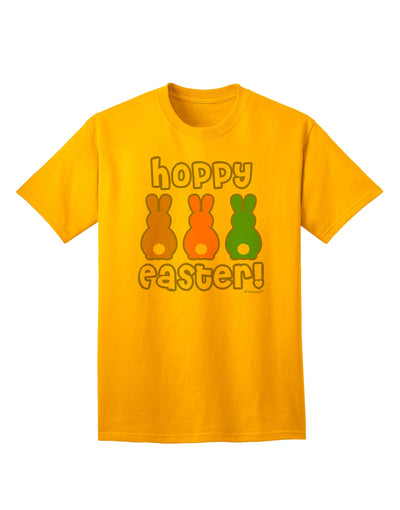 Elevate Your Easter Style with the Three Easter Bunnies - Hoppy Easter Adult T-Shirt from TooLoud-Mens T-shirts-TooLoud-Gold-Small-Davson Sales