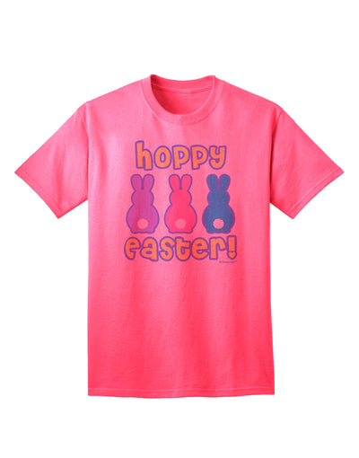 Elevate Your Easter Style with the Three Easter Bunnies - Hoppy Easter Adult T-Shirt from TooLoud-Mens T-shirts-TooLoud-Neon-Pink-Small-Davson Sales