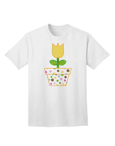 Elevate Your Style with the Easter Tulip Design - Yellow Adult T-Shirt from TooLoud-Mens T-shirts-TooLoud-White-Small-Davson Sales