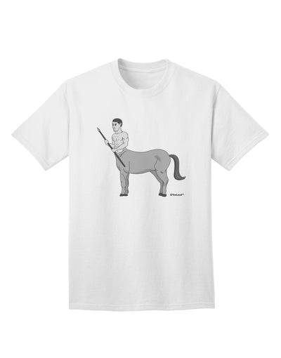 Elevate Your Style with the Exquisite Greek Mythology Centaur Design - Grayscale Adult T-Shirt from TooLoud-Mens T-shirts-TooLoud-White-Small-Davson Sales