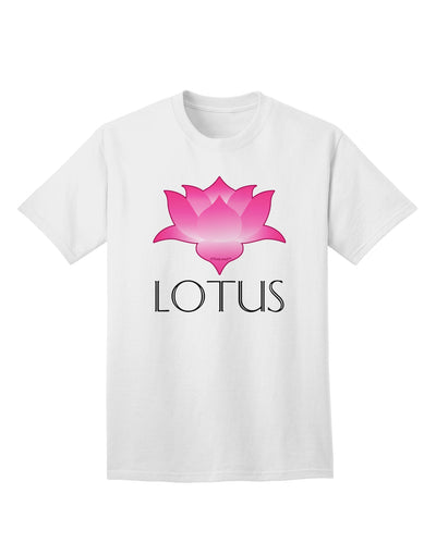 Elevate Your Style with the Exquisite Lotus Flower Design Gradient - Text Adult T-Shirt by TooLoud-Mens T-shirts-TooLoud-White-Small-Davson Sales