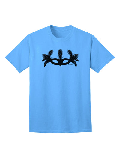 Elevate Your Style with the Exquisite Masquerade Mask Silhouette Adult T-Shirt by TooLoud-Mens T-shirts-TooLoud-Aquatic-Blue-Small-Davson Sales