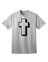 Elevate Your Style with the Exquisite Simple Cross Design Glitter - Black Adult T-Shirt from TooLoud-Mens T-shirts-TooLoud-AshGray-Small-Davson Sales