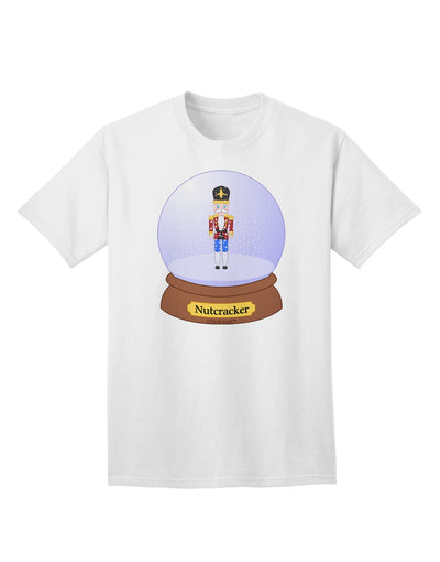 Elevate Your Style with the Nutcracker Snow Globe - Red Gold Black Adult T-Shirt from TooLoud-Mens T-shirts-TooLoud-White-Small-Davson Sales