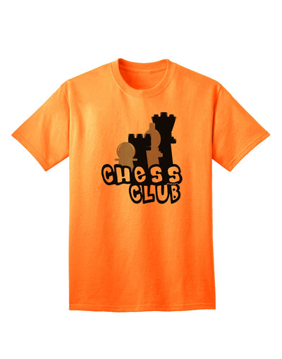 Elevate Your Style with the Sophisticated Chess Club Adult T-Shirt by TooLoud-Mens T-shirts-TooLoud-Neon-Orange-Small-Davson Sales