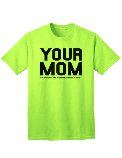 Elevate Your Style with the Sophisticated Respectable Adult T-Shirt-Mens T-shirts-TooLoud-Neon-Green-Small-Davson Sales