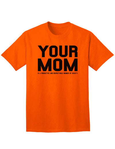 Elevate Your Style with the Sophisticated Respectable Adult T-Shirt-Mens T-shirts-TooLoud-Orange-Small-Davson Sales