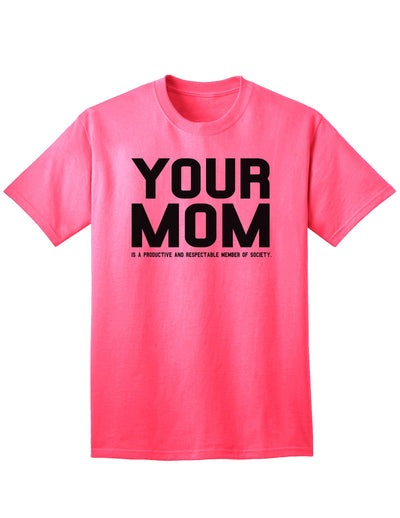 Elevate Your Style with the Sophisticated Respectable Adult T-Shirt-Mens T-shirts-TooLoud-Neon-Pink-Small-Davson Sales