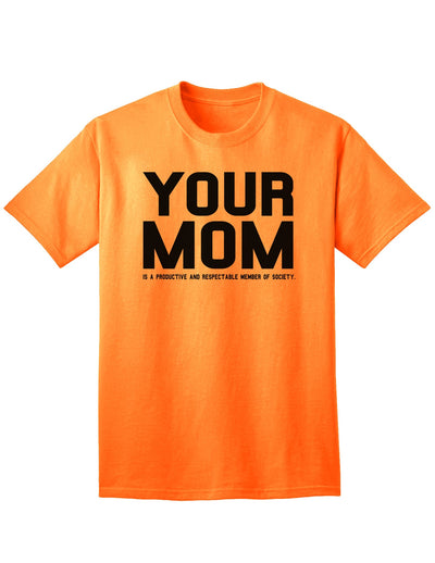 Elevate Your Style with the Sophisticated Respectable Adult T-Shirt-Mens T-shirts-TooLoud-Neon-Orange-Small-Davson Sales