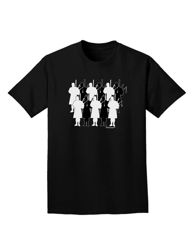 Eleven Pipers Piping Adult Dark T-Shirt-Mens T-Shirt-TooLoud-Black-Small-Davson Sales