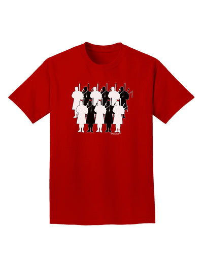 Eleven Pipers Piping Adult Dark T-Shirt-Mens T-Shirt-TooLoud-Red-Small-Davson Sales