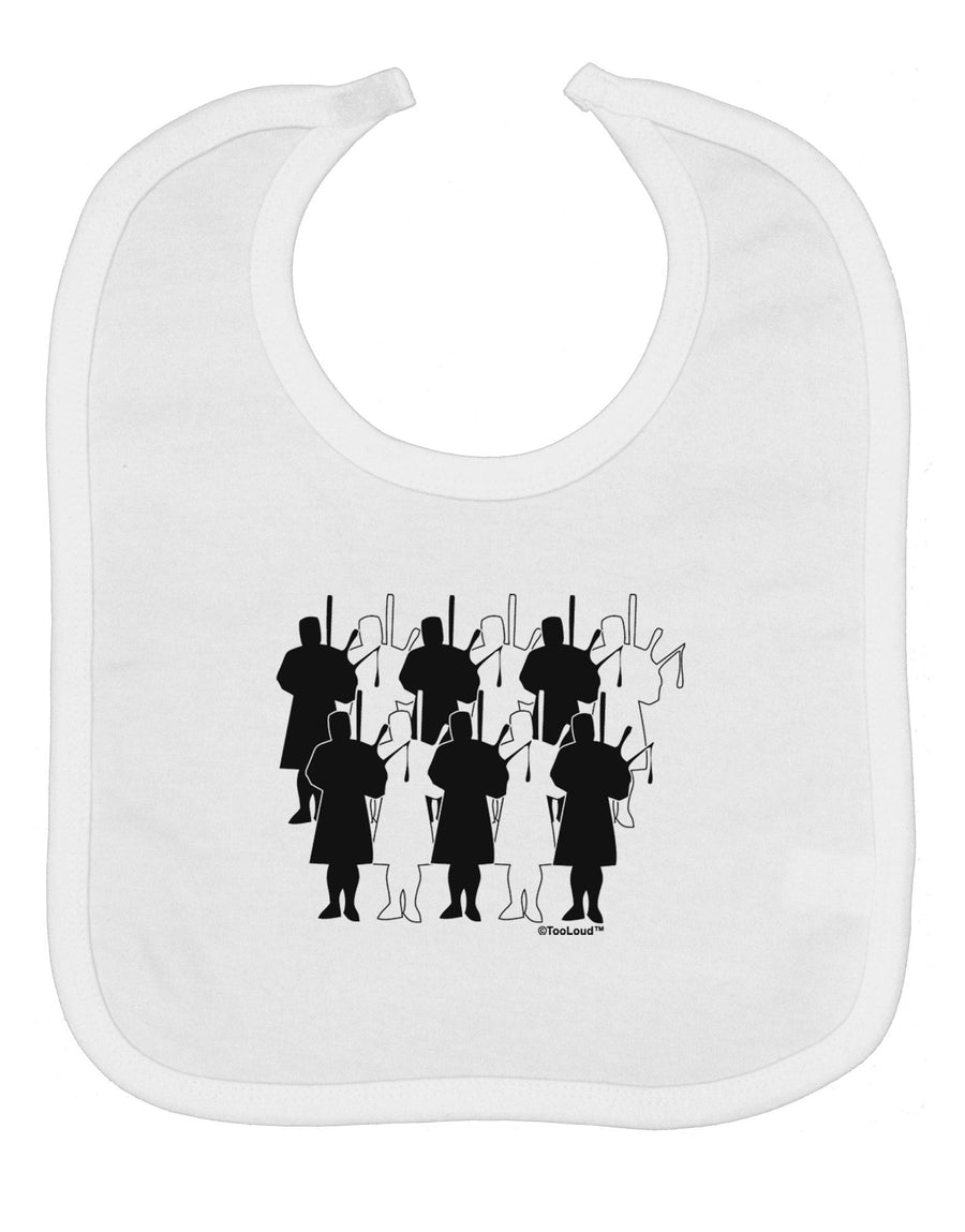 Eleven Pipers Piping Baby Bib