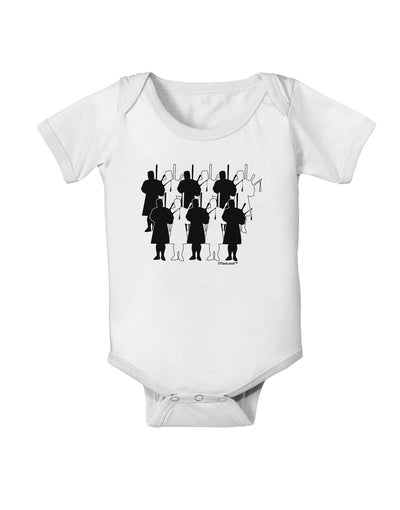 Eleven Pipers Piping Baby Romper Bodysuit-Baby Romper-TooLoud-White-06-Months-Davson Sales