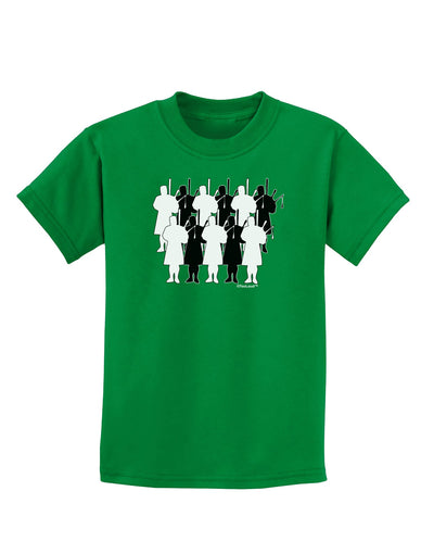 Eleven Pipers Piping Childrens Dark T-Shirt-Childrens T-Shirt-TooLoud-Kelly-Green-X-Small-Davson Sales