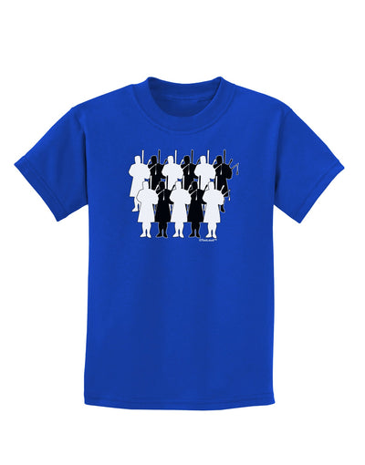 Eleven Pipers Piping Childrens Dark T-Shirt-Childrens T-Shirt-TooLoud-Royal-Blue-X-Small-Davson Sales