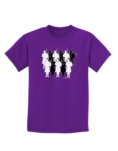 Eleven Pipers Piping Childrens Dark T-Shirt-Childrens T-Shirt-TooLoud-Purple-X-Small-Davson Sales