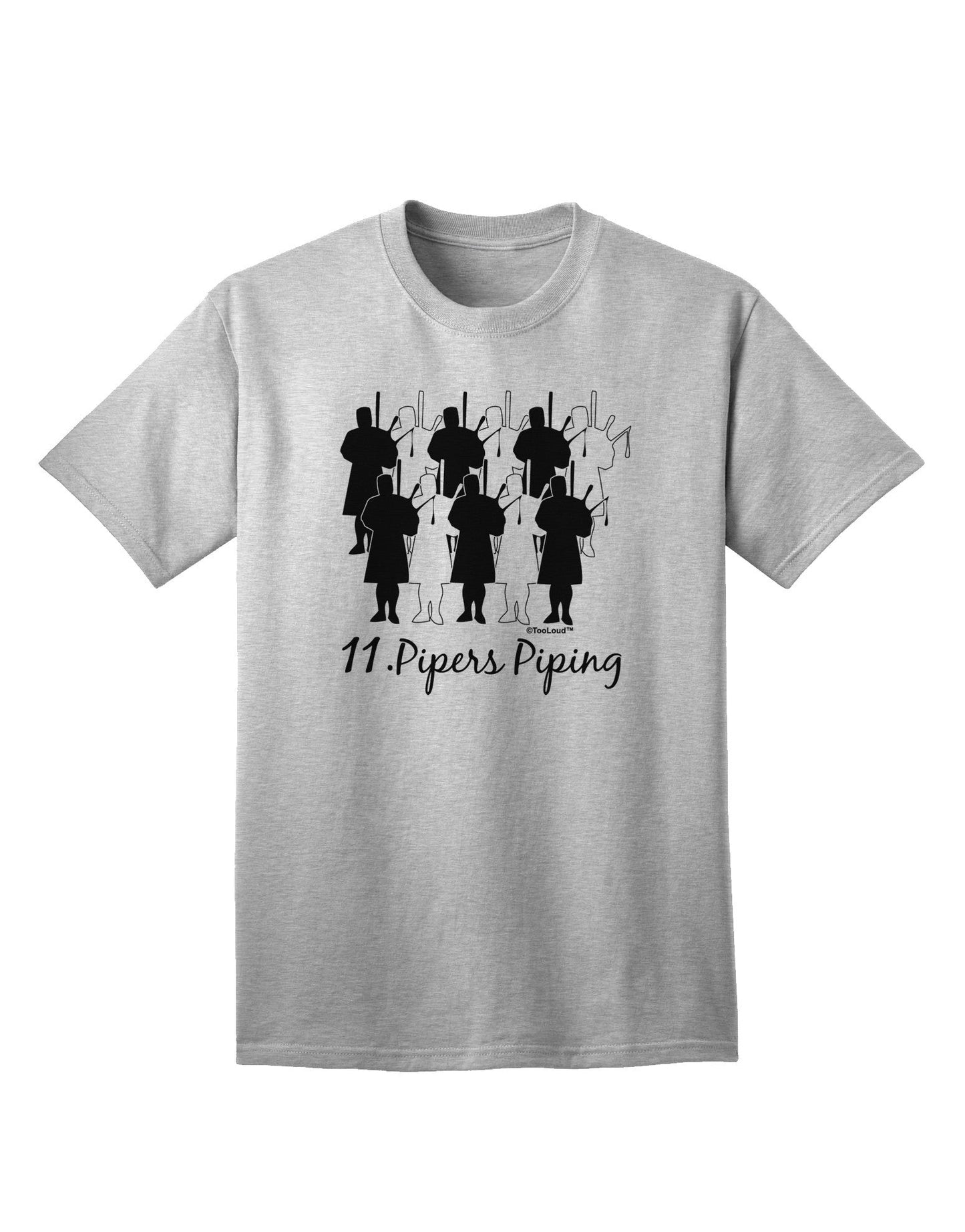 Eleven Pipers Piping - Premium Adult T-Shirt Collection-Mens T-shirts-TooLoud-AshGray-Small-Davson Sales