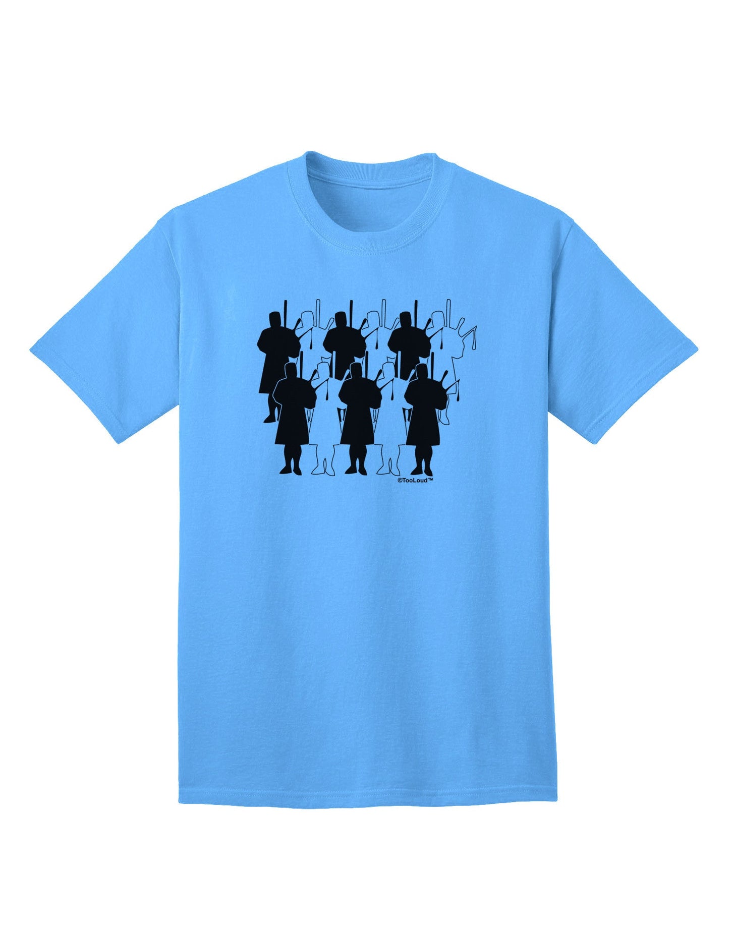 Eleven Pipers Piping Premium Adult T-Shirt - Ecommerce Exclusive Collection-Mens T-shirts-TooLoud-Aquatic-Blue-Small-Davson Sales