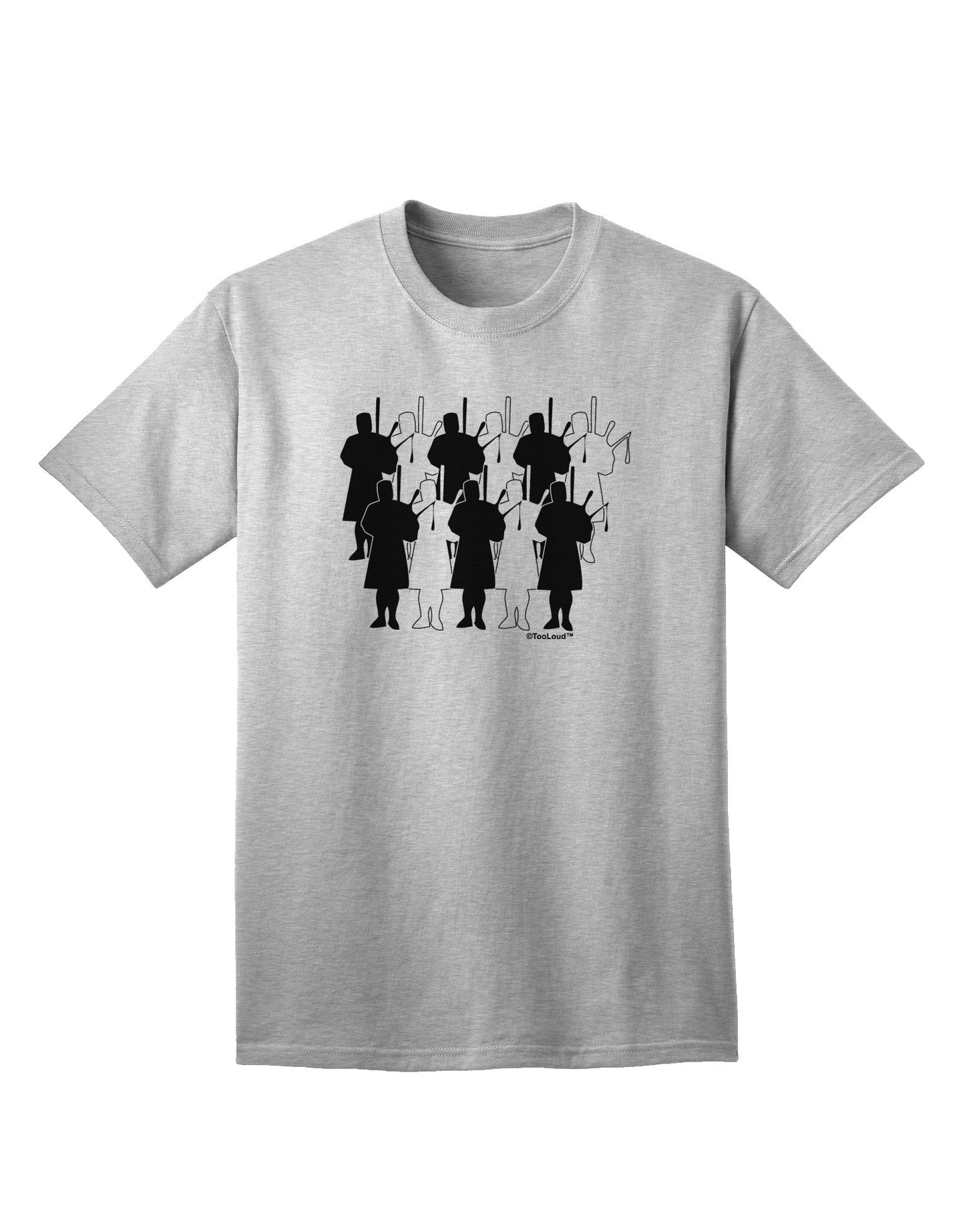 Eleven Pipers Piping Premium Adult T-Shirt - Ecommerce Exclusive Collection-Mens T-shirts-TooLoud-AshGray-Small-Davson Sales