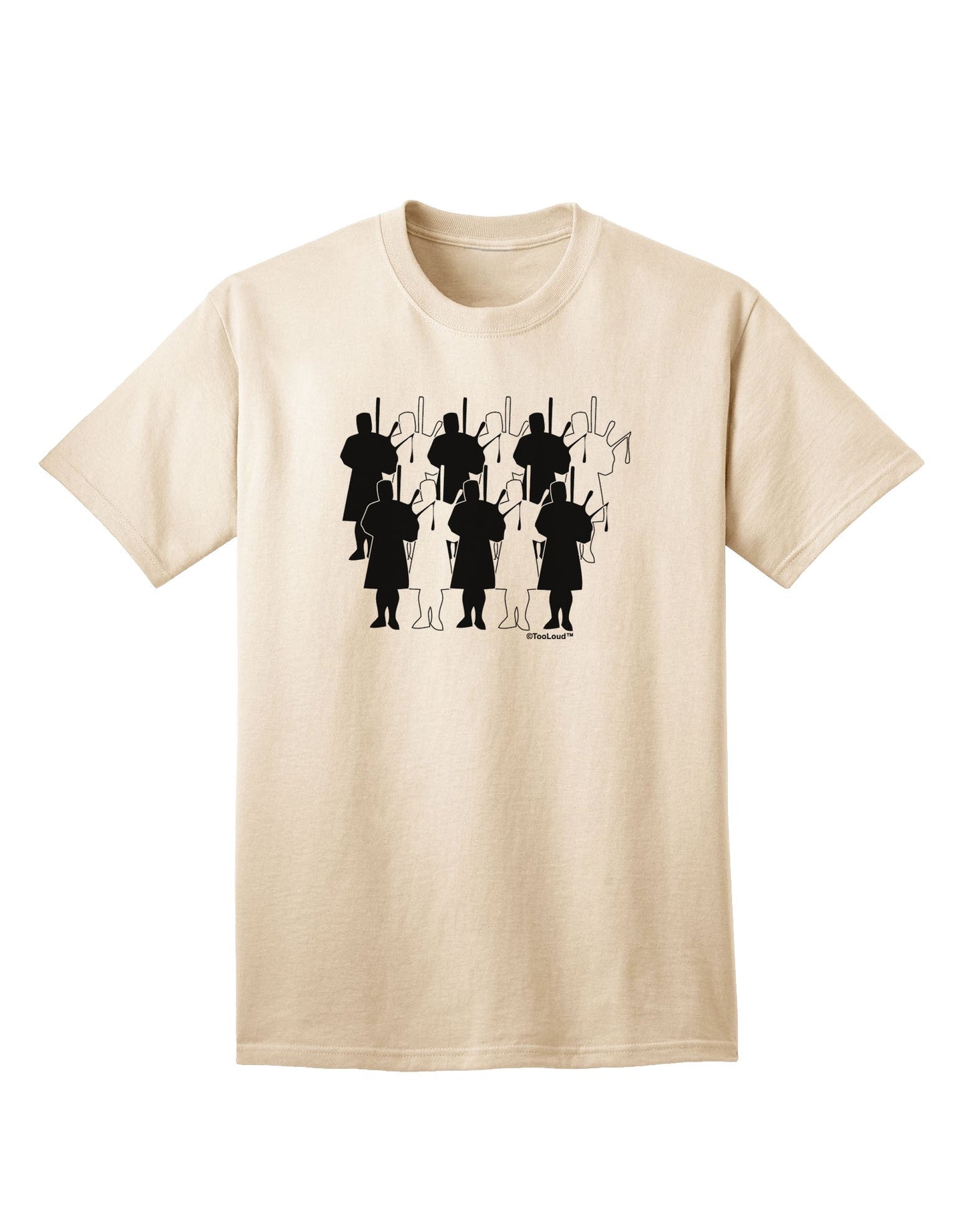 Eleven Pipers Piping Premium Adult T-Shirt - Ecommerce Exclusive Collection-Mens T-shirts-TooLoud-Natural-Small-Davson Sales