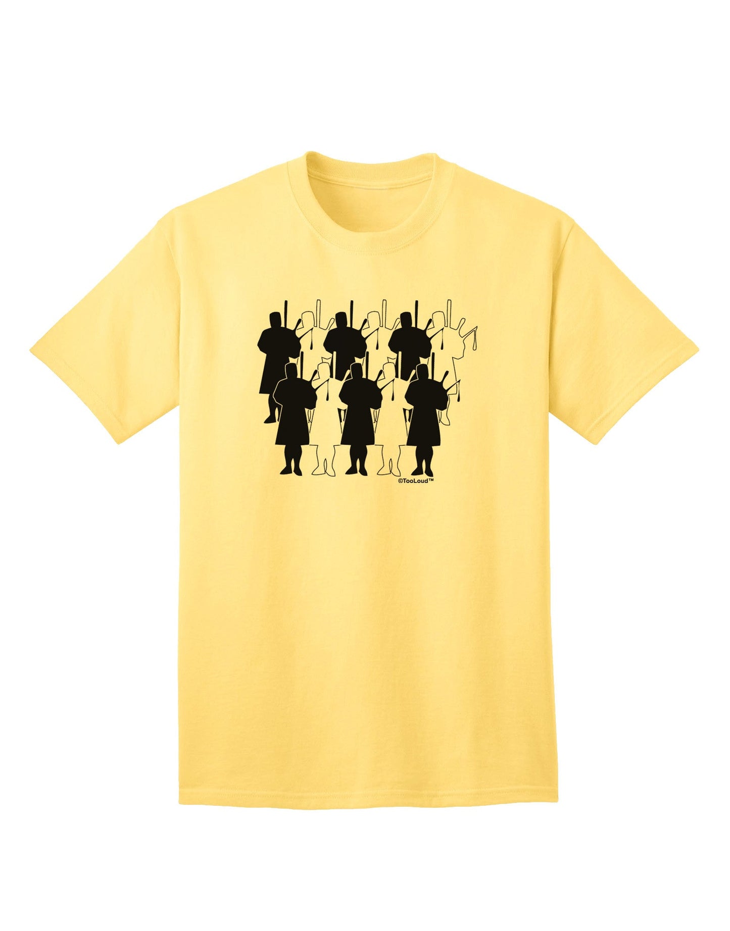 Eleven Pipers Piping Premium Adult T-Shirt - Ecommerce Exclusive Collection-Mens T-shirts-TooLoud-Yellow-Small-Davson Sales