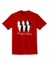 Eleven Pipers Piping Text Adult Dark T-Shirt-Mens T-Shirt-TooLoud-Red-Small-Davson Sales