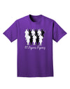 Eleven Pipers Piping Text Adult Dark T-Shirt-Mens T-Shirt-TooLoud-Purple-Small-Davson Sales