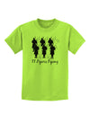 Eleven Pipers Piping Text Childrens T-Shirt-Childrens T-Shirt-TooLoud-Lime-Green-X-Small-Davson Sales