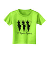 Eleven Pipers Piping Text Toddler T-Shirt-Toddler T-Shirt-TooLoud-Lime-Green-2T-Davson Sales