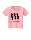 Eleven Pipers Piping Text Toddler T-Shirt-Toddler T-Shirt-TooLoud-Candy-Pink-2T-Davson Sales