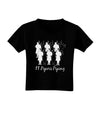 Eleven Pipers Piping Text Toddler T-Shirt Dark-Toddler T-Shirt-TooLoud-Black-2T-Davson Sales