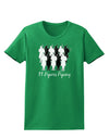 Eleven Pipers Piping Text Womens Dark T-Shirt-TooLoud-Kelly-Green-X-Small-Davson Sales