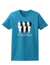 Eleven Pipers Piping Text Womens Dark T-Shirt-TooLoud-Turquoise-X-Small-Davson Sales