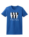 Eleven Pipers Piping Text Womens Dark T-Shirt-TooLoud-Royal-Blue-X-Small-Davson Sales