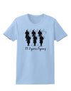 Eleven Pipers Piping Text Womens T-Shirt-Womens T-Shirt-TooLoud-Light-Blue-X-Small-Davson Sales