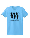 Eleven Pipers Piping Text Womens T-Shirt-Womens T-Shirt-TooLoud-Aquatic-Blue-X-Small-Davson Sales