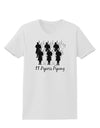 Eleven Pipers Piping Text Womens T-Shirt-Womens T-Shirt-TooLoud-White-X-Small-Davson Sales